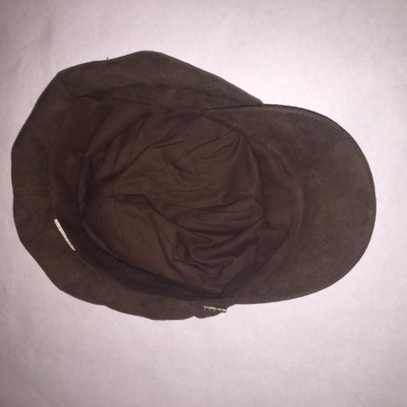 Chocolate brown corduroy baggy cap - Picture 3 of 6